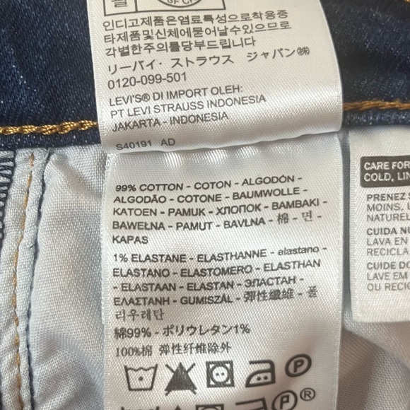 LEVI’S Premium Wedgie Straight Leg Minimalist Casual Button Fly Rigid Denim Jean - Picture 11 of 12